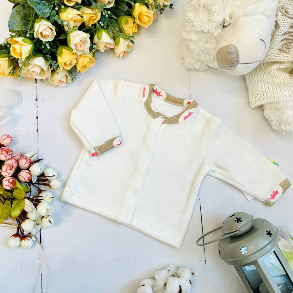 Кофточка для новорожденных детей Bebika, натуральный хлопок (13/15-5)